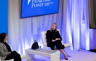 Jacqueline O'Donovan on stage speaking